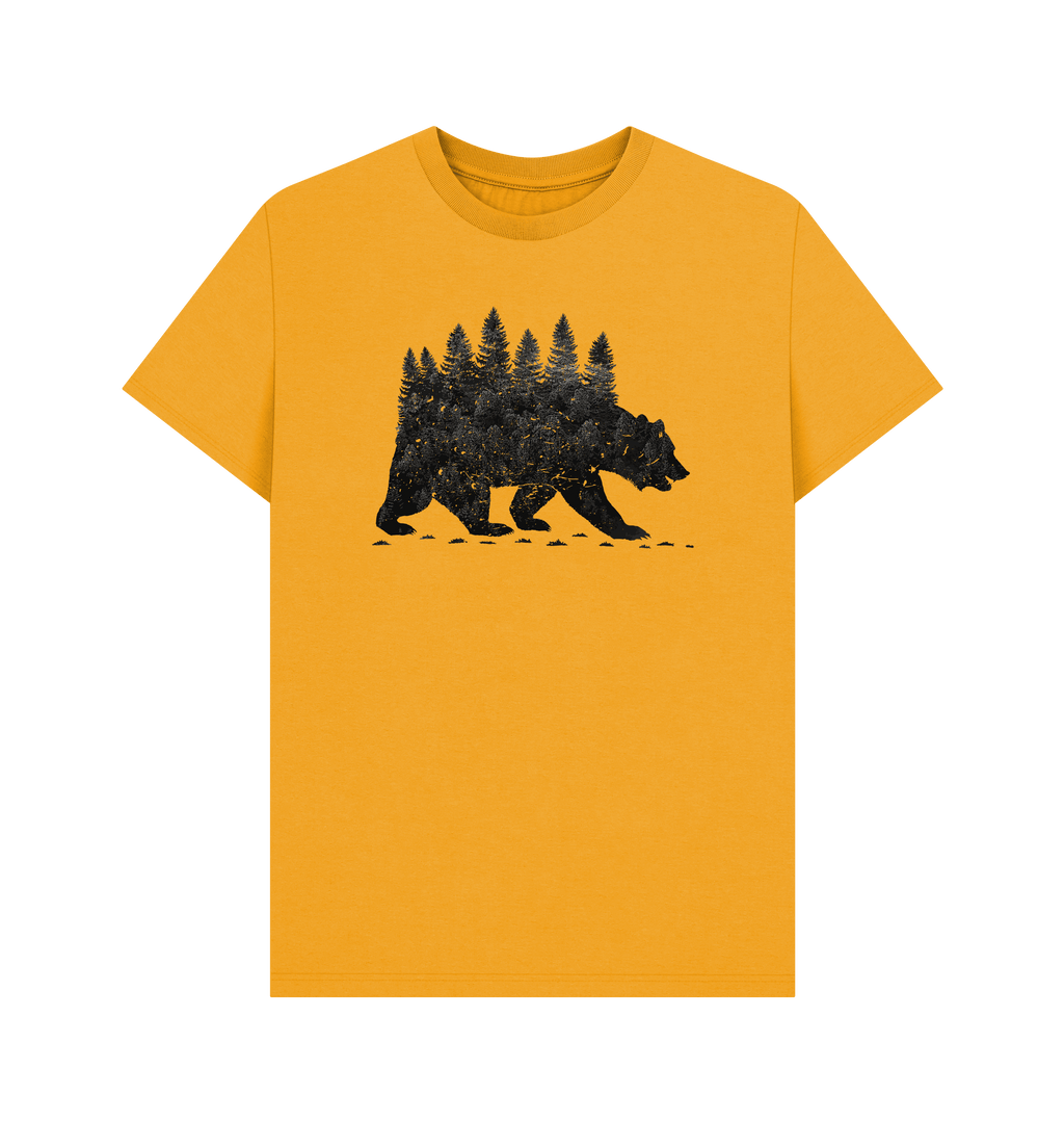 Mustard Printed T-shirt Front