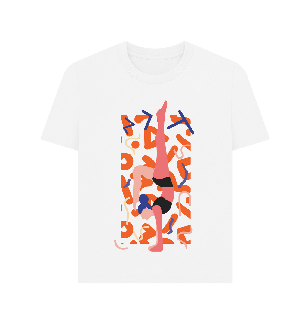 White Printed T-shirt Front