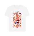 White Printed T-shirt Front