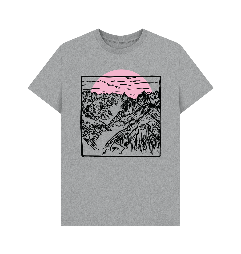 Athletic Grey Printed T-shirt Front