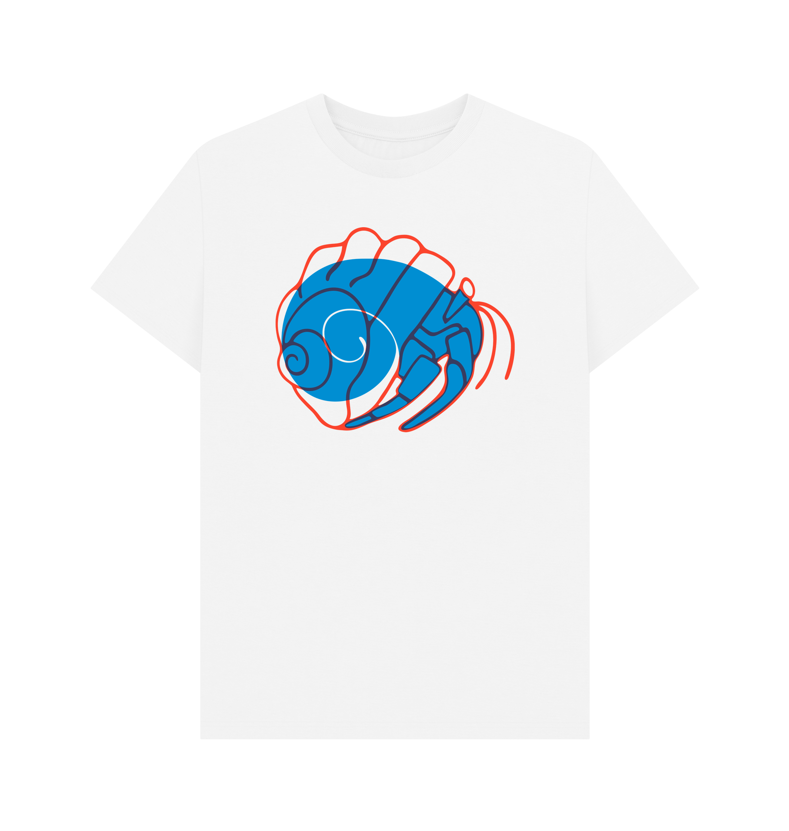 White Printed T-shirt Front