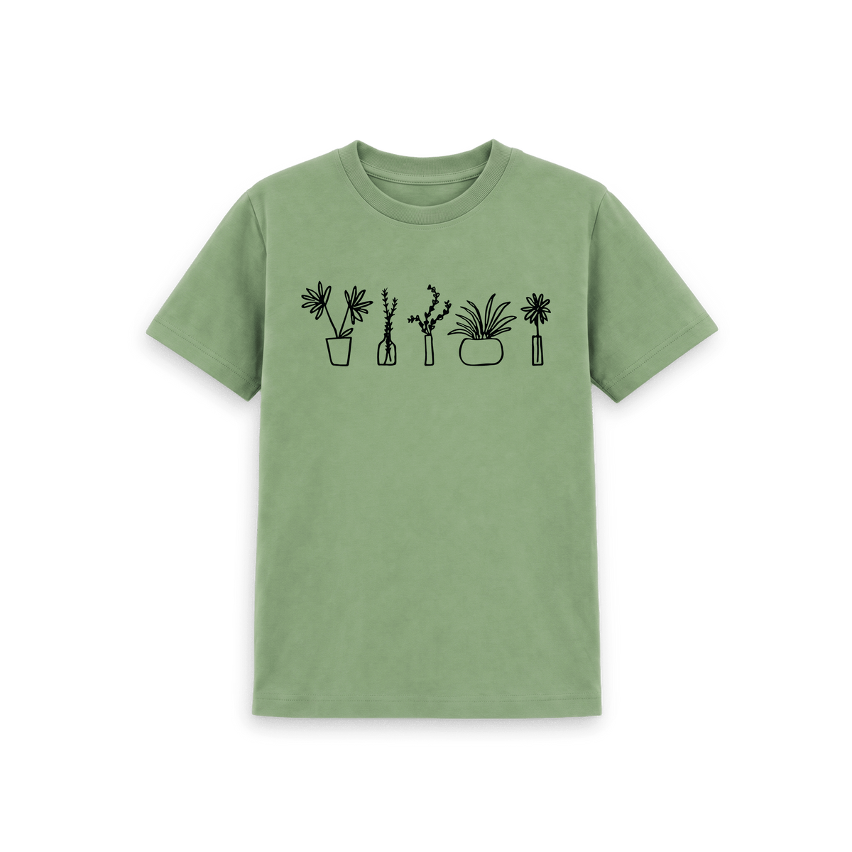 Sage Printed Kids T-Shirt Front