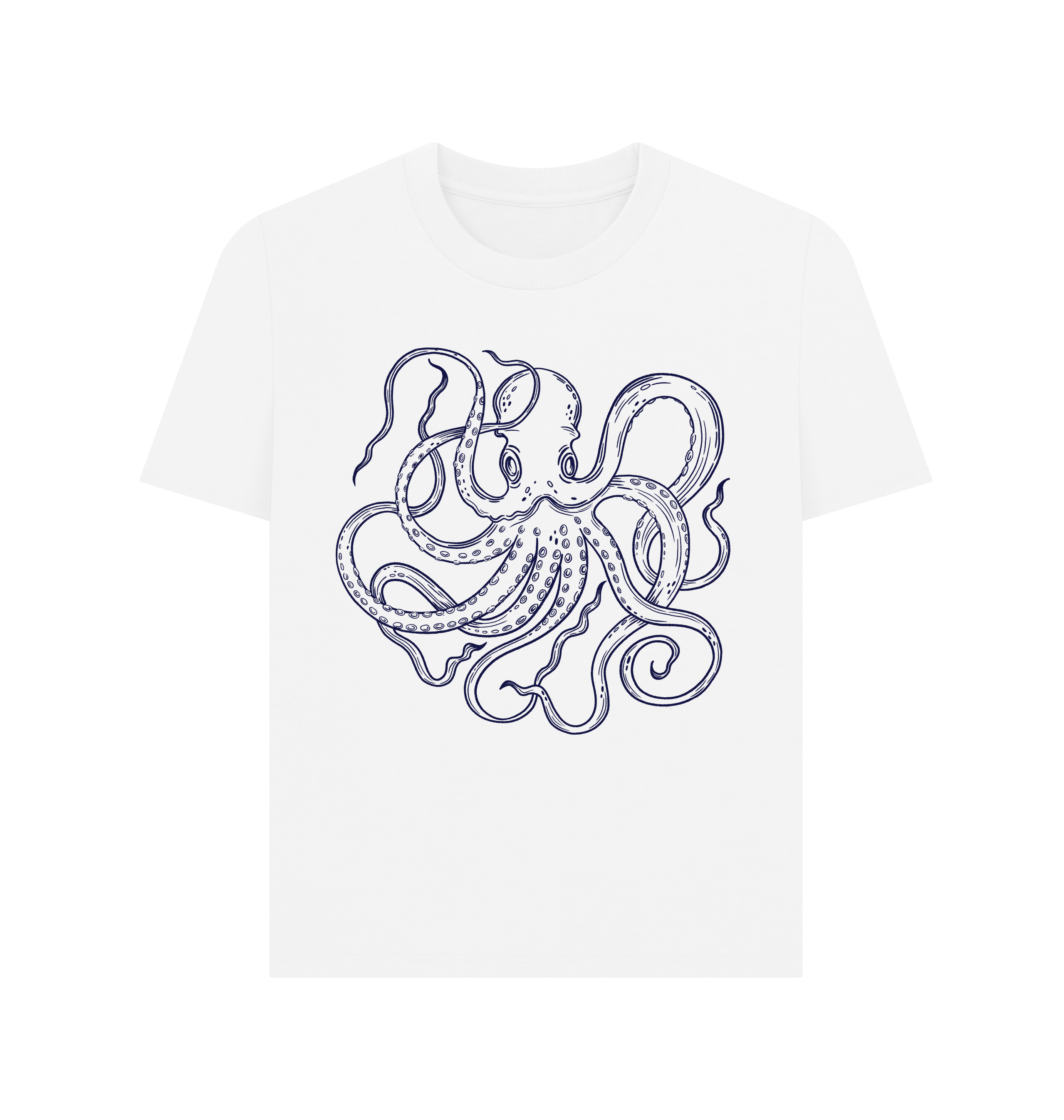 White Printed T-shirt Front