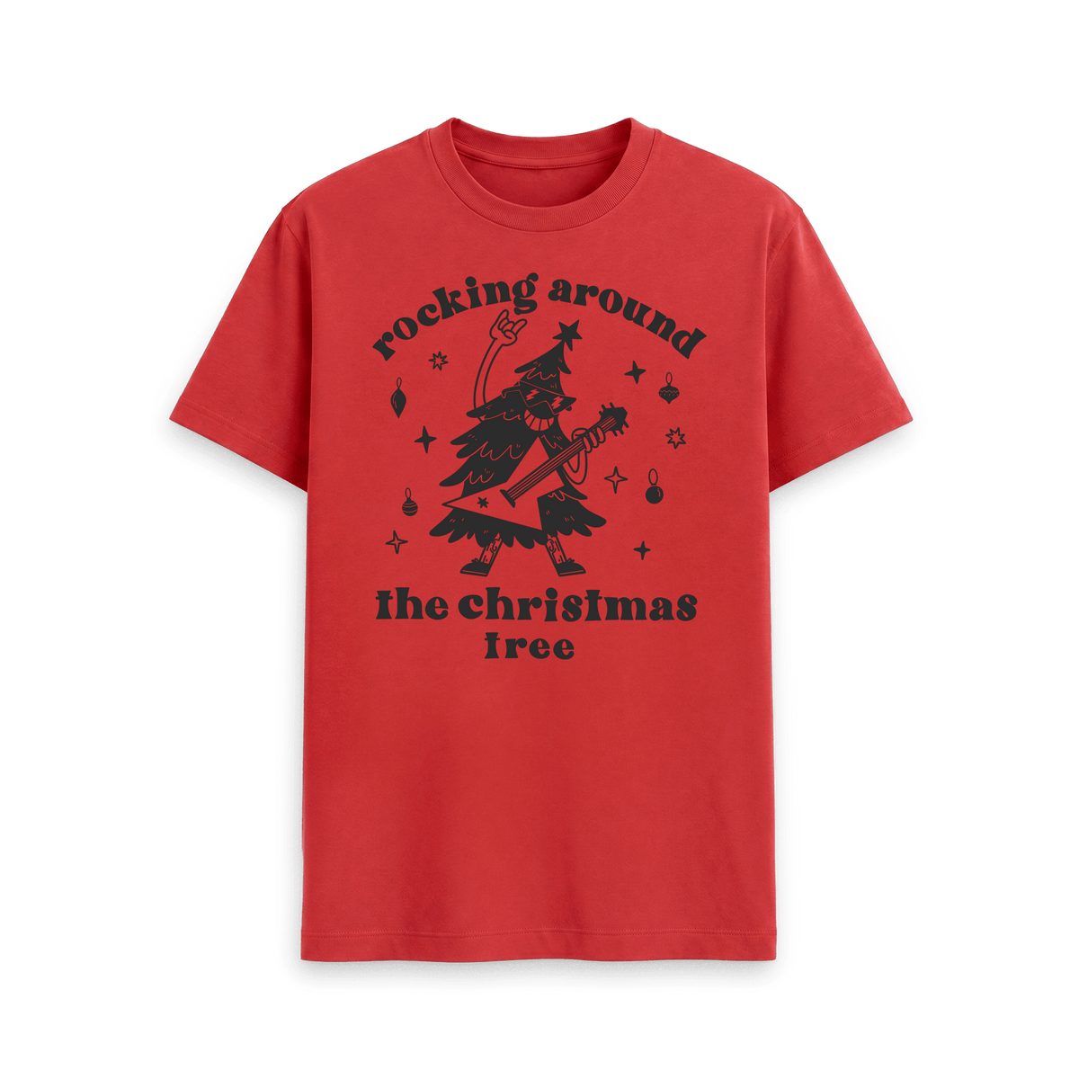 Red Printed T-shirt Front