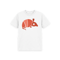 White Printed Kids T-Shirt Front