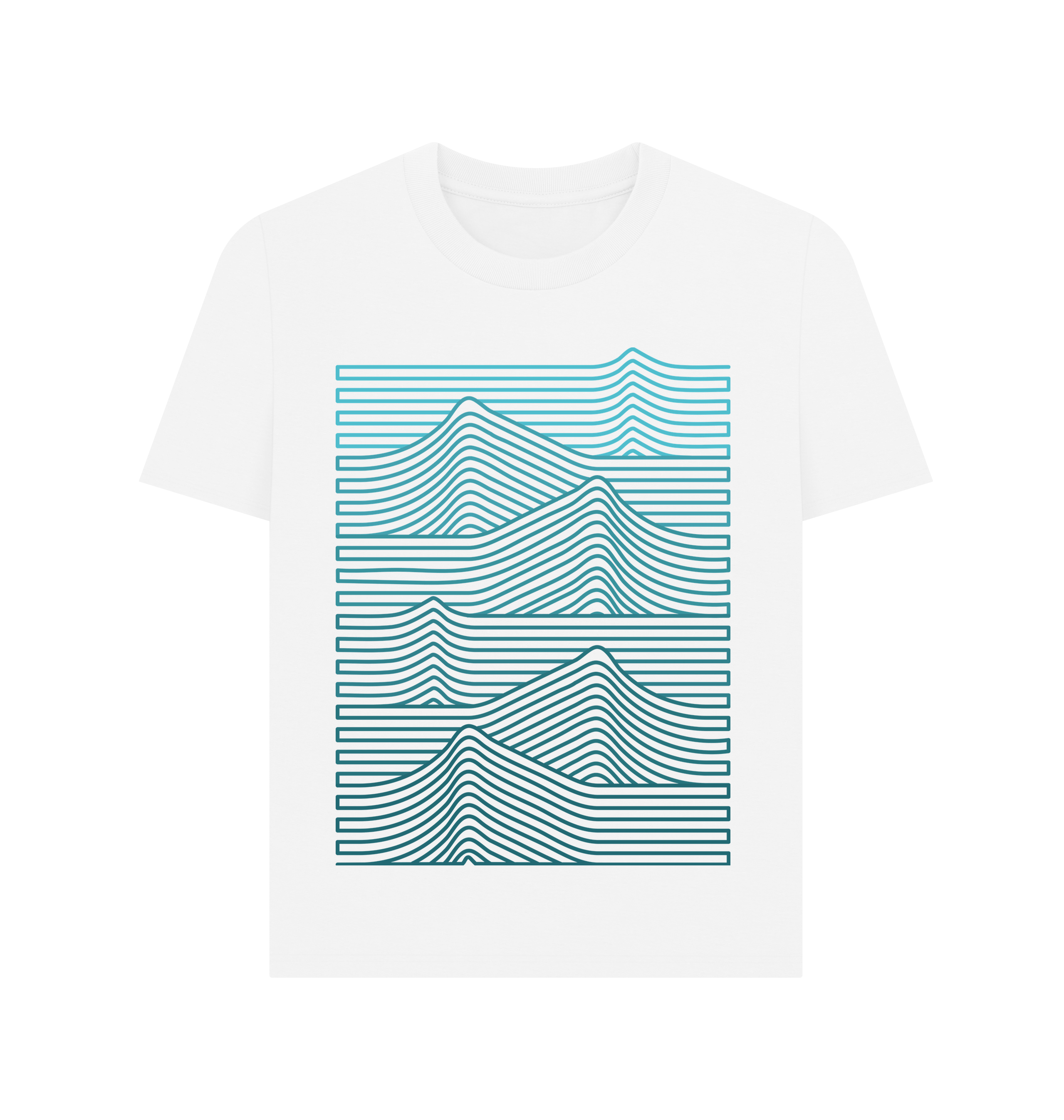 White Printed T-shirt Front