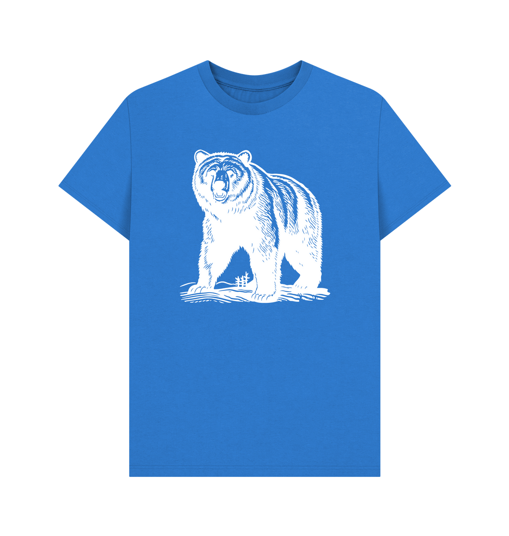 Bright Blue Printed T-shirt Front