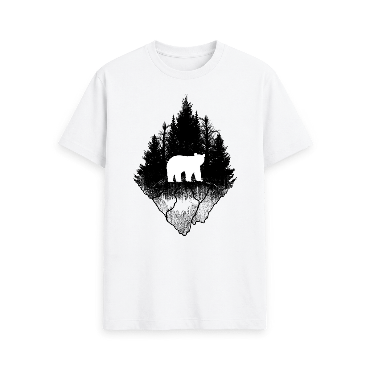 White Printed T-shirt Front