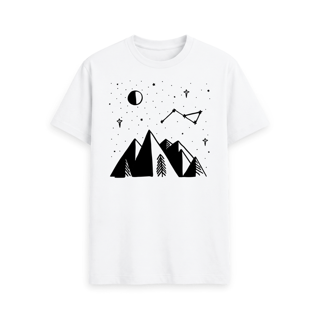 White Printed T-shirt Front