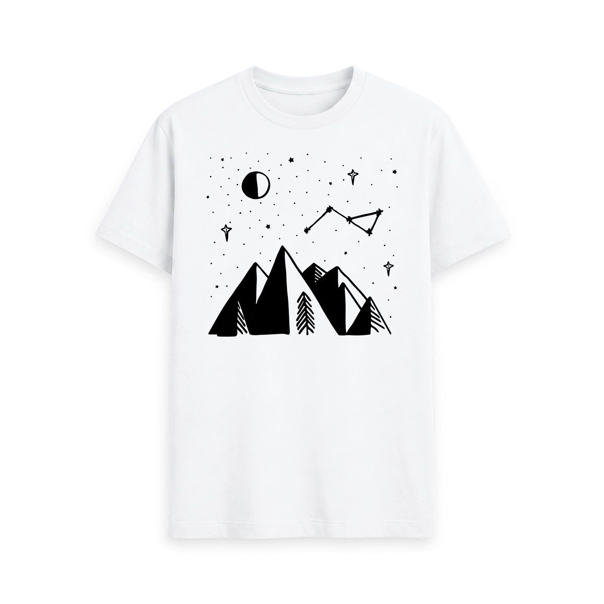 White Printed T-shirt Front
