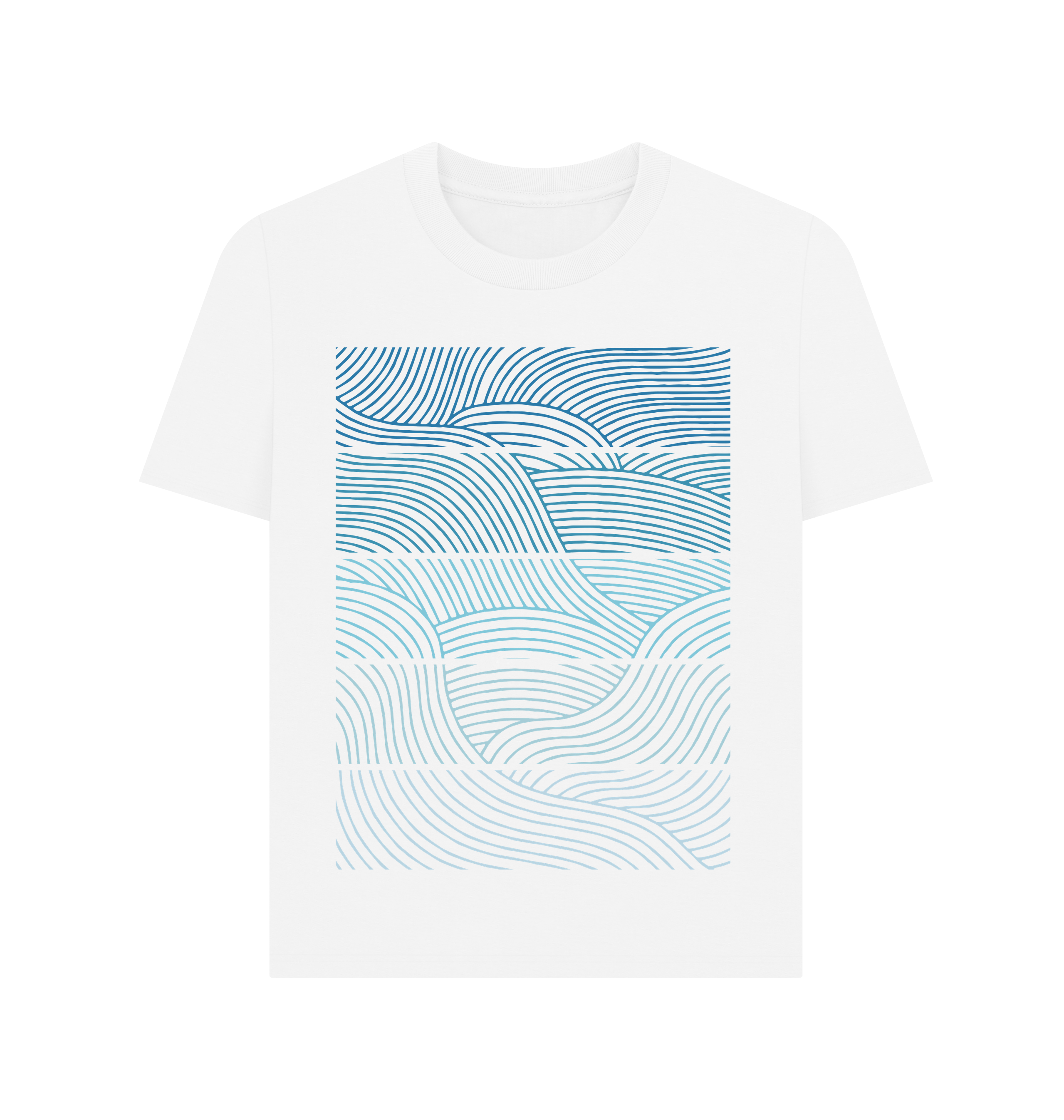 White Printed T-shirt Front
