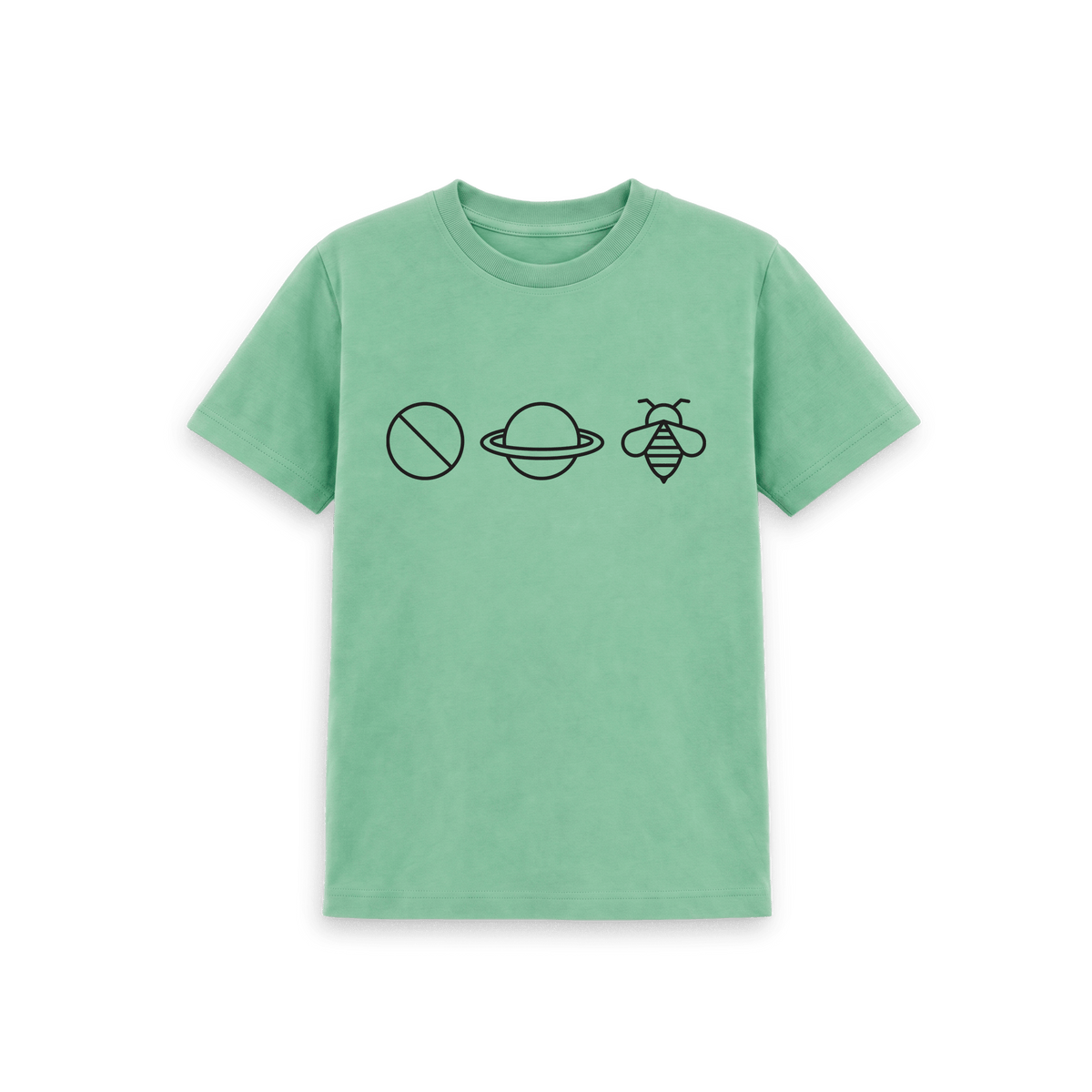 Peppermint Printed Kids T-Shirt Front