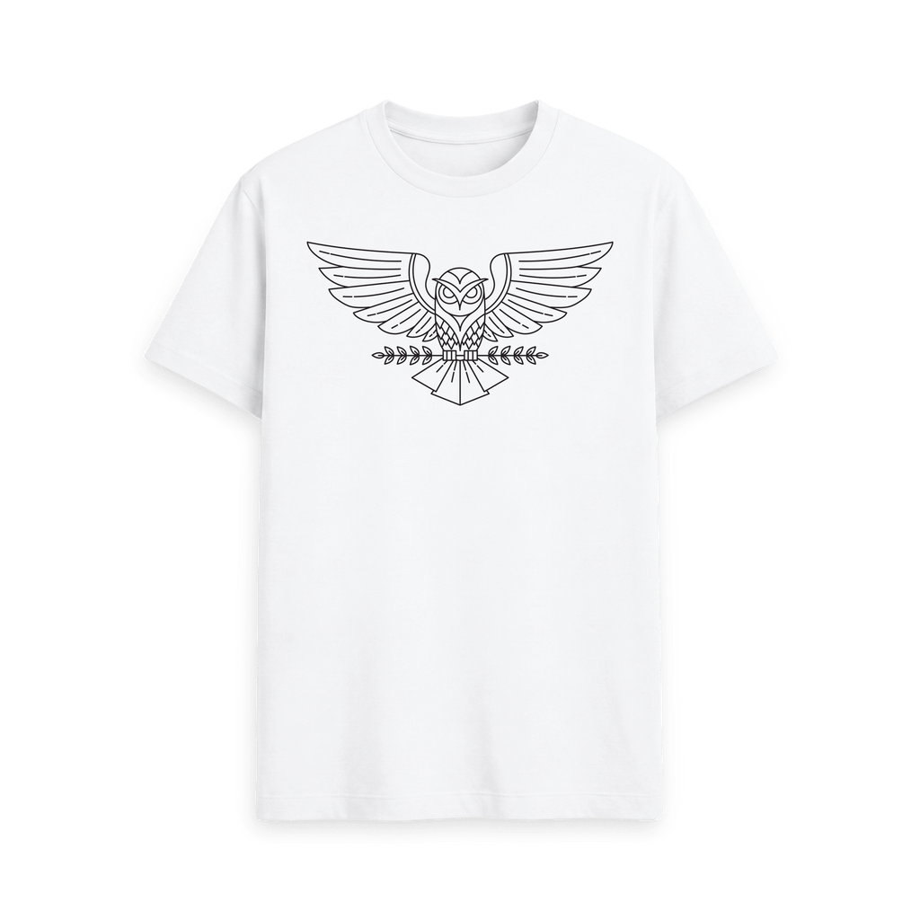 White Printed T-shirt Front