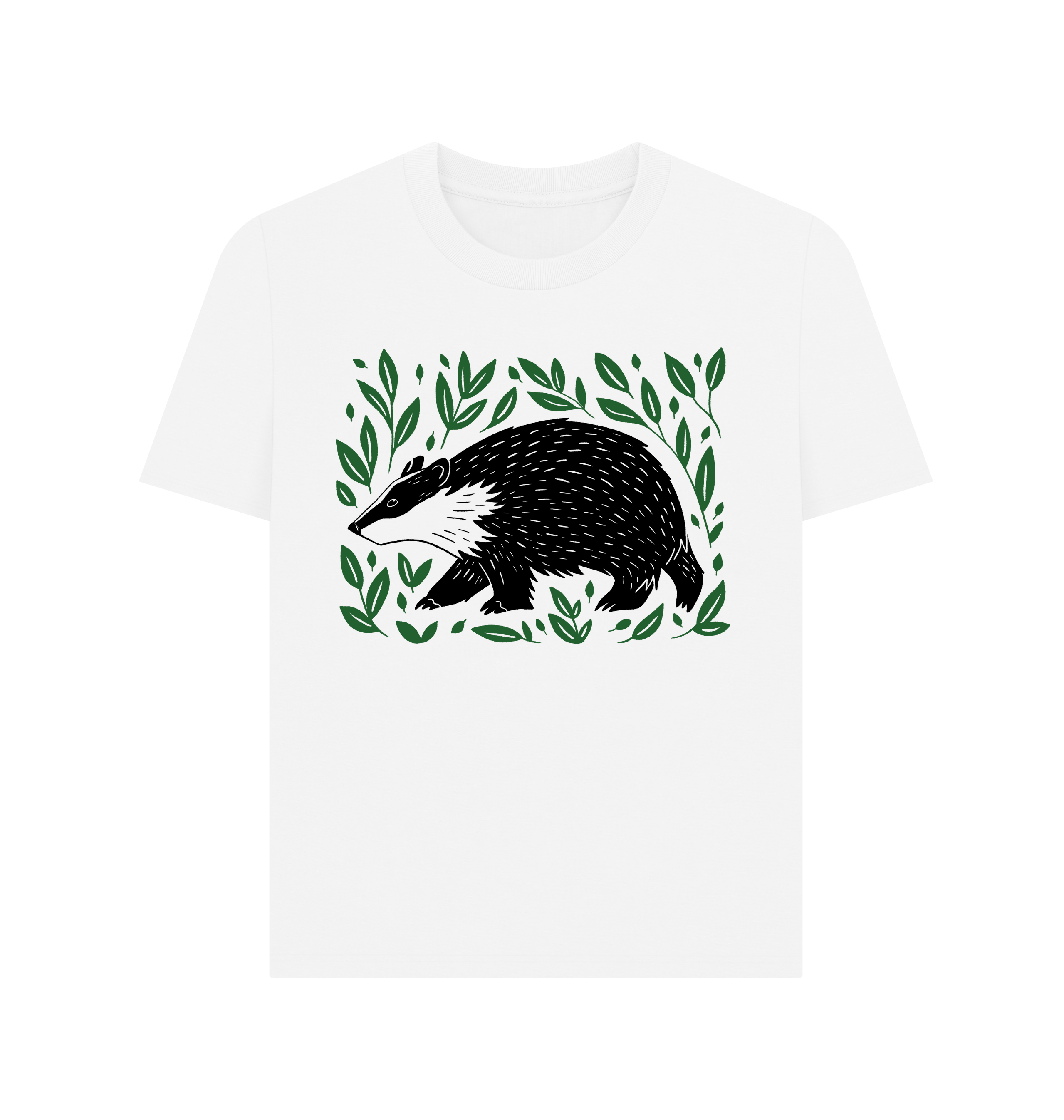 White Printed T-shirt Front