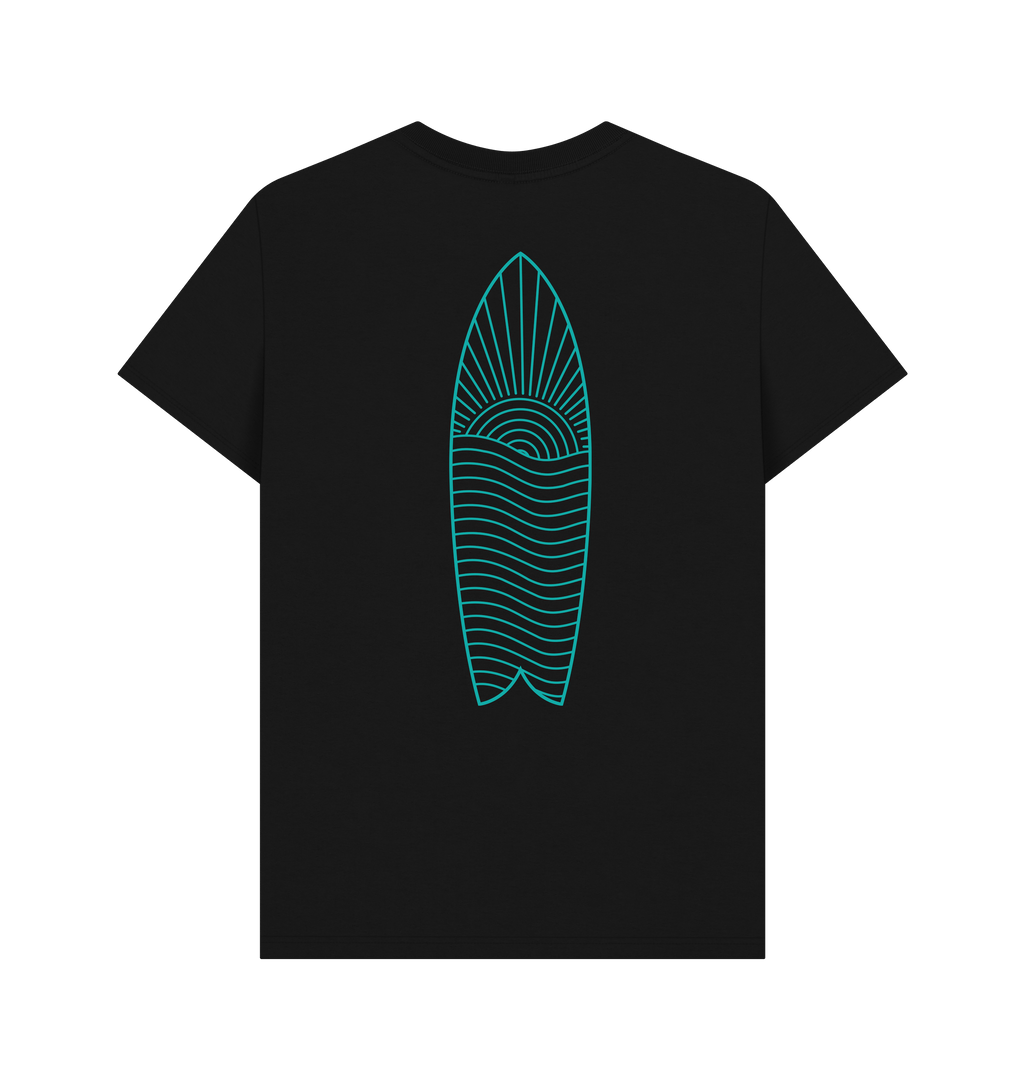 Black Printed T-shirt Back