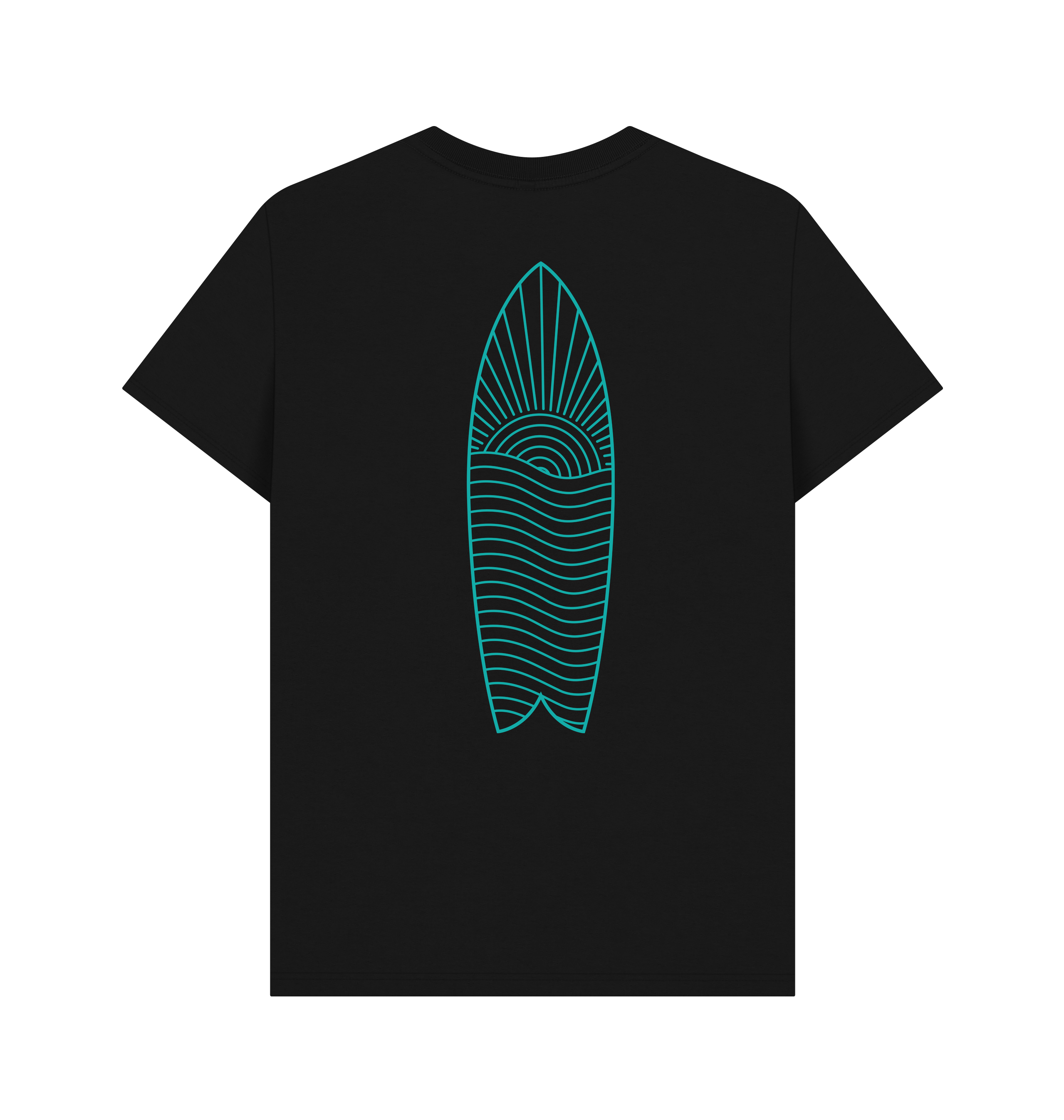 Black Printed T-shirt Back