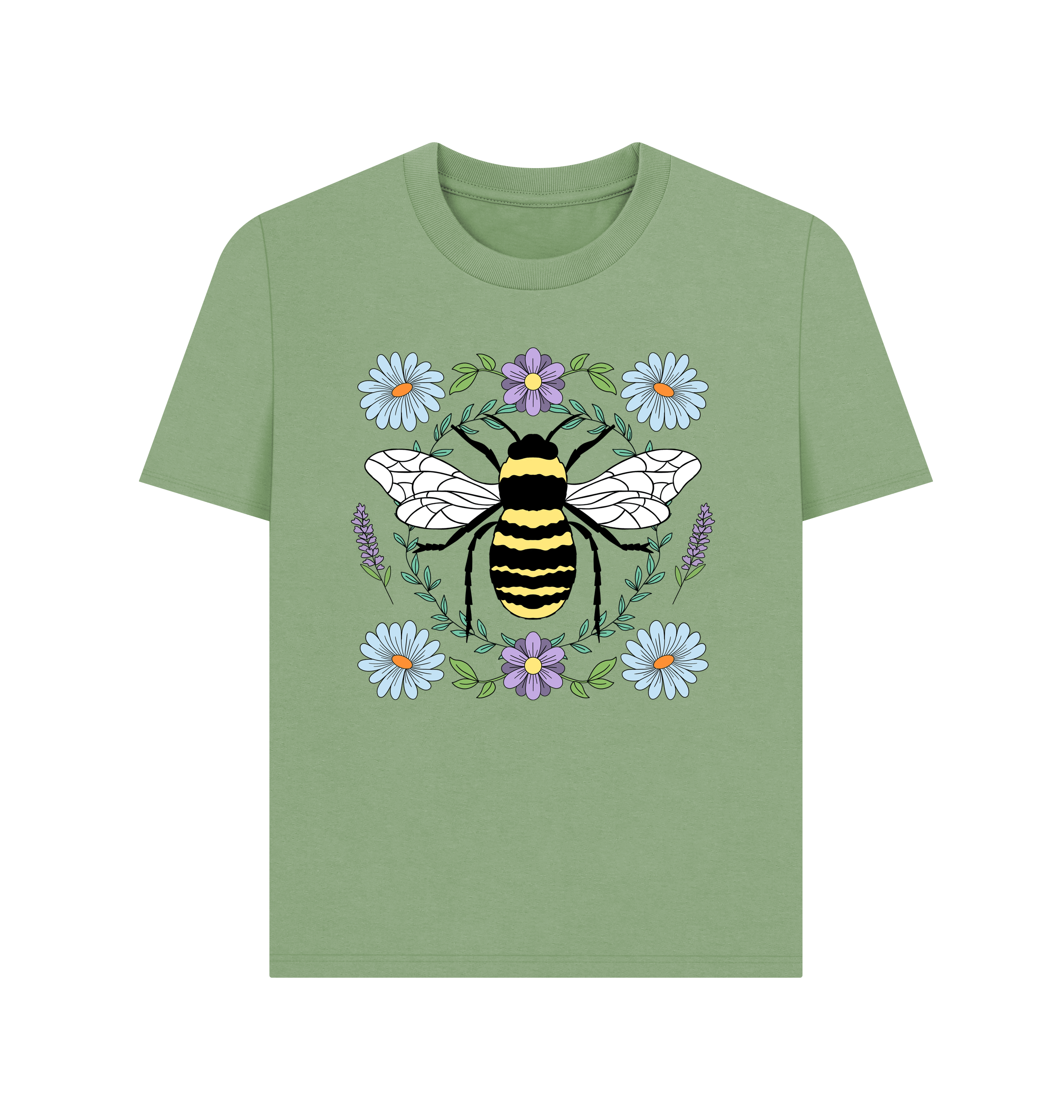 Sage Printed T-shirt Front