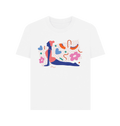 White Printed T-shirt Front