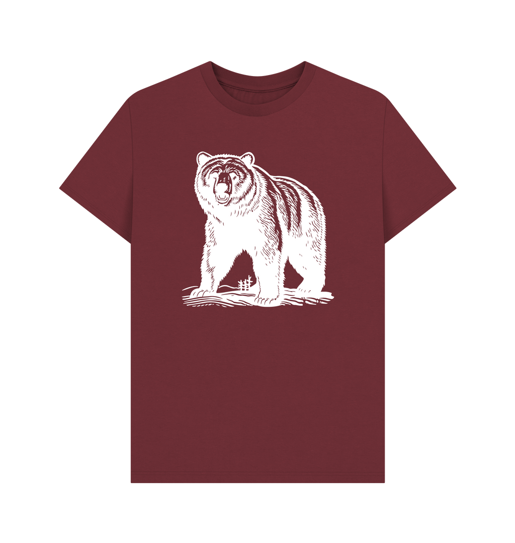 Red Wine Printed T-shirt Front