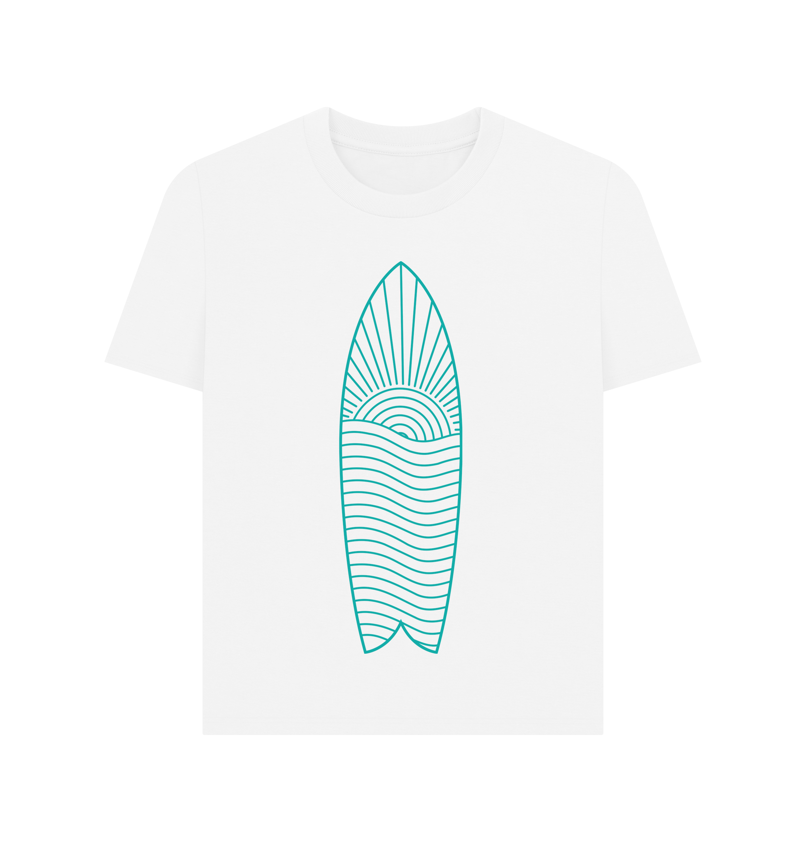 White Printed T-shirt Front