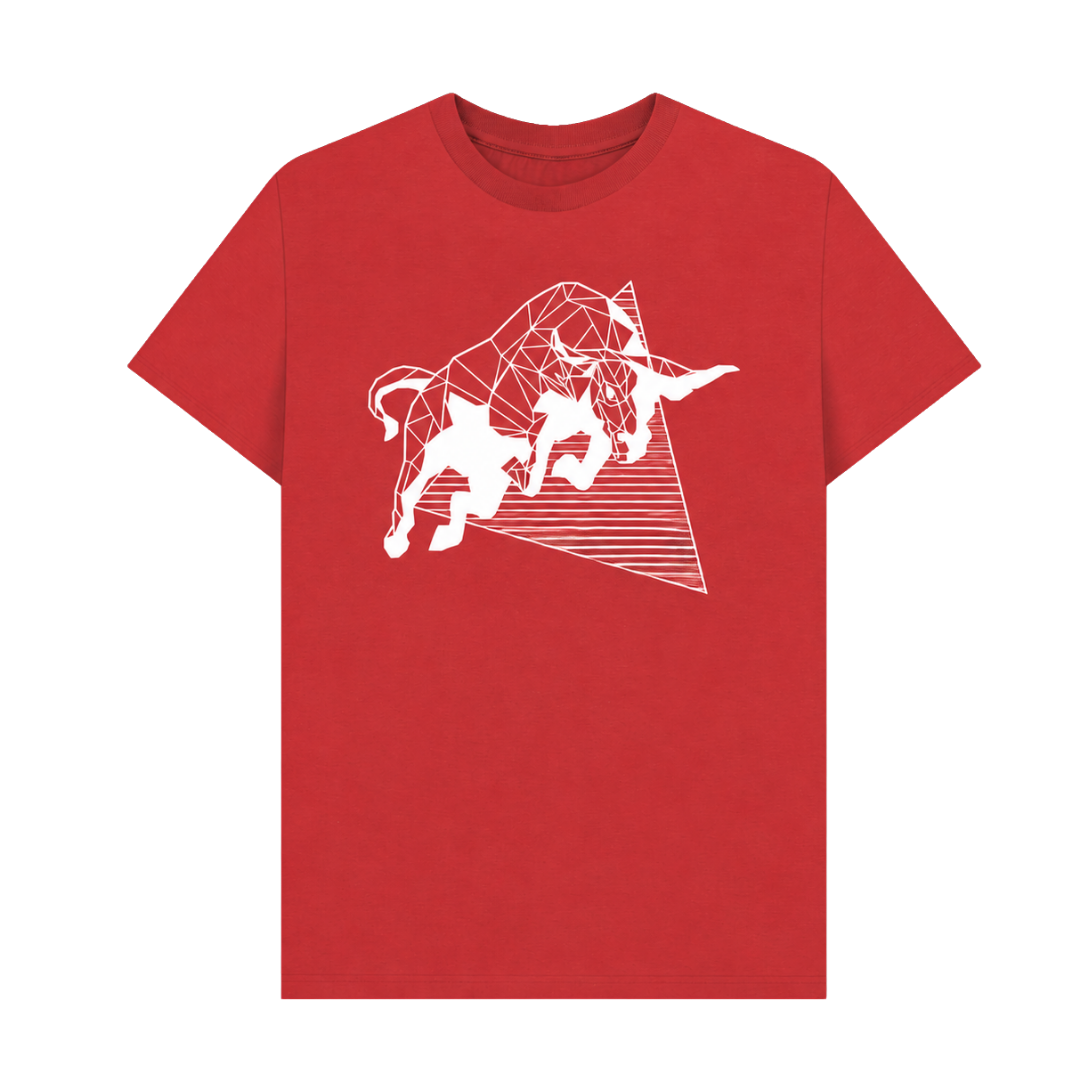 Geometric Bull T-Shirt | Wildlife Gift for Nature Lovers