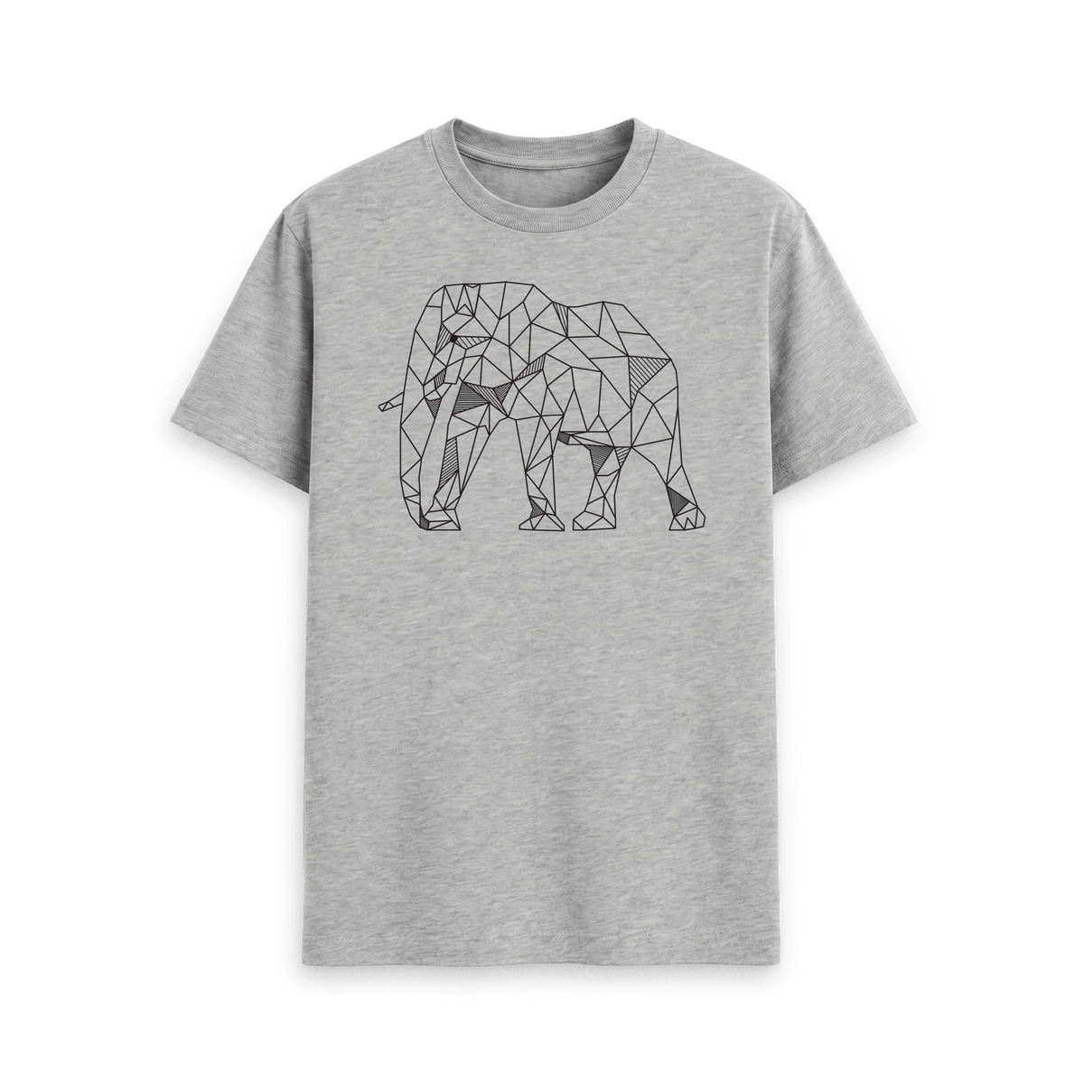 Athletic Grey Printed T-shirt Front