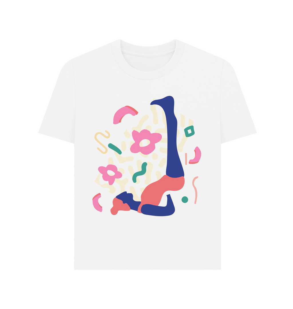 White Printed T-shirt Front