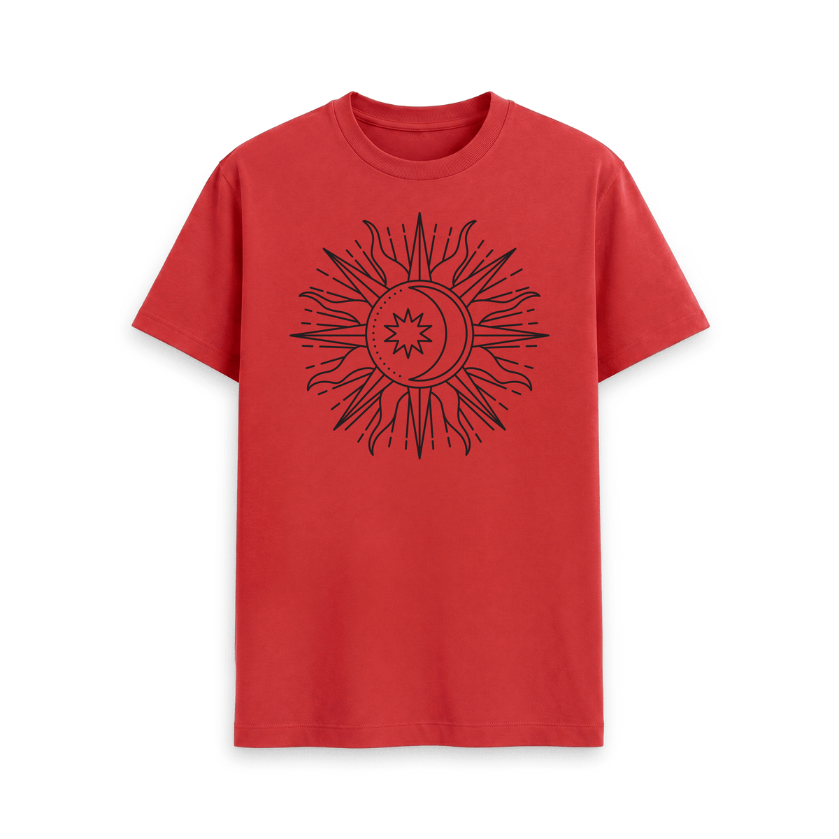 Red Printed T-shirt Front