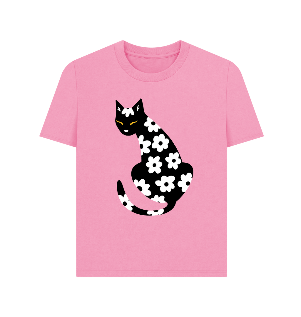 Rose Pink Printed T-shirt Front