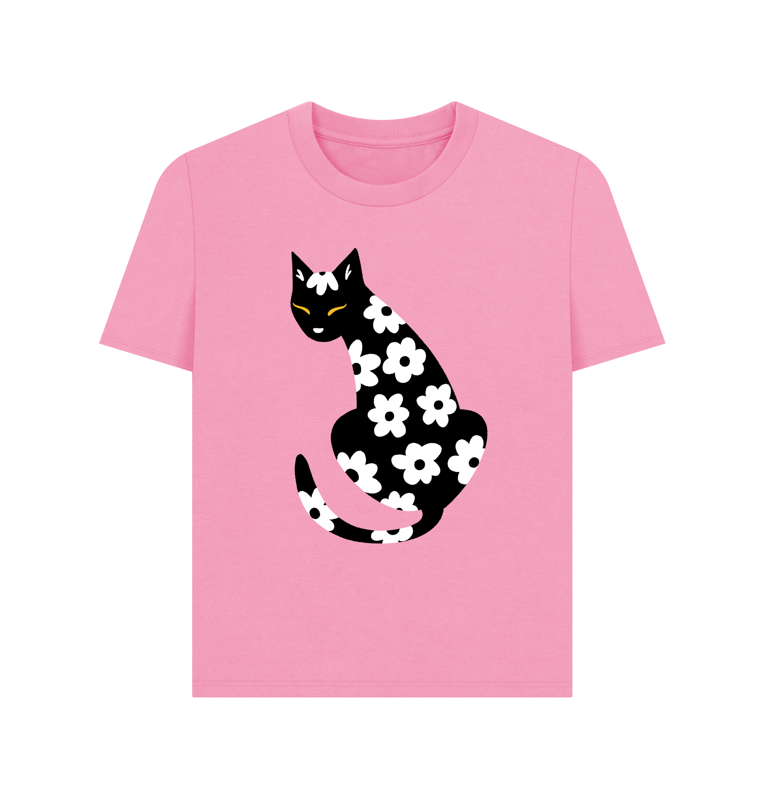 Rose Pink Printed T-shirt Front