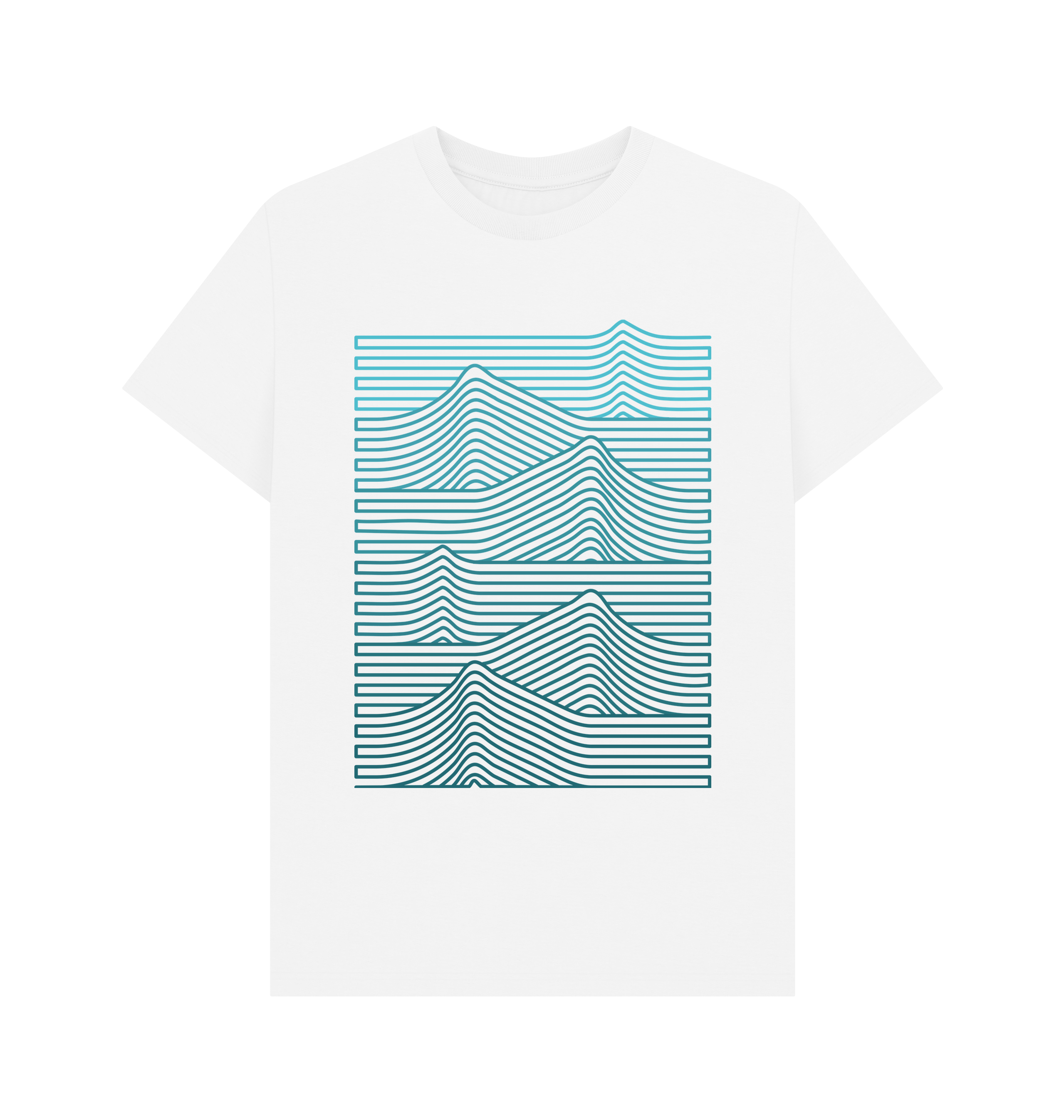 White Printed T-shirt Front