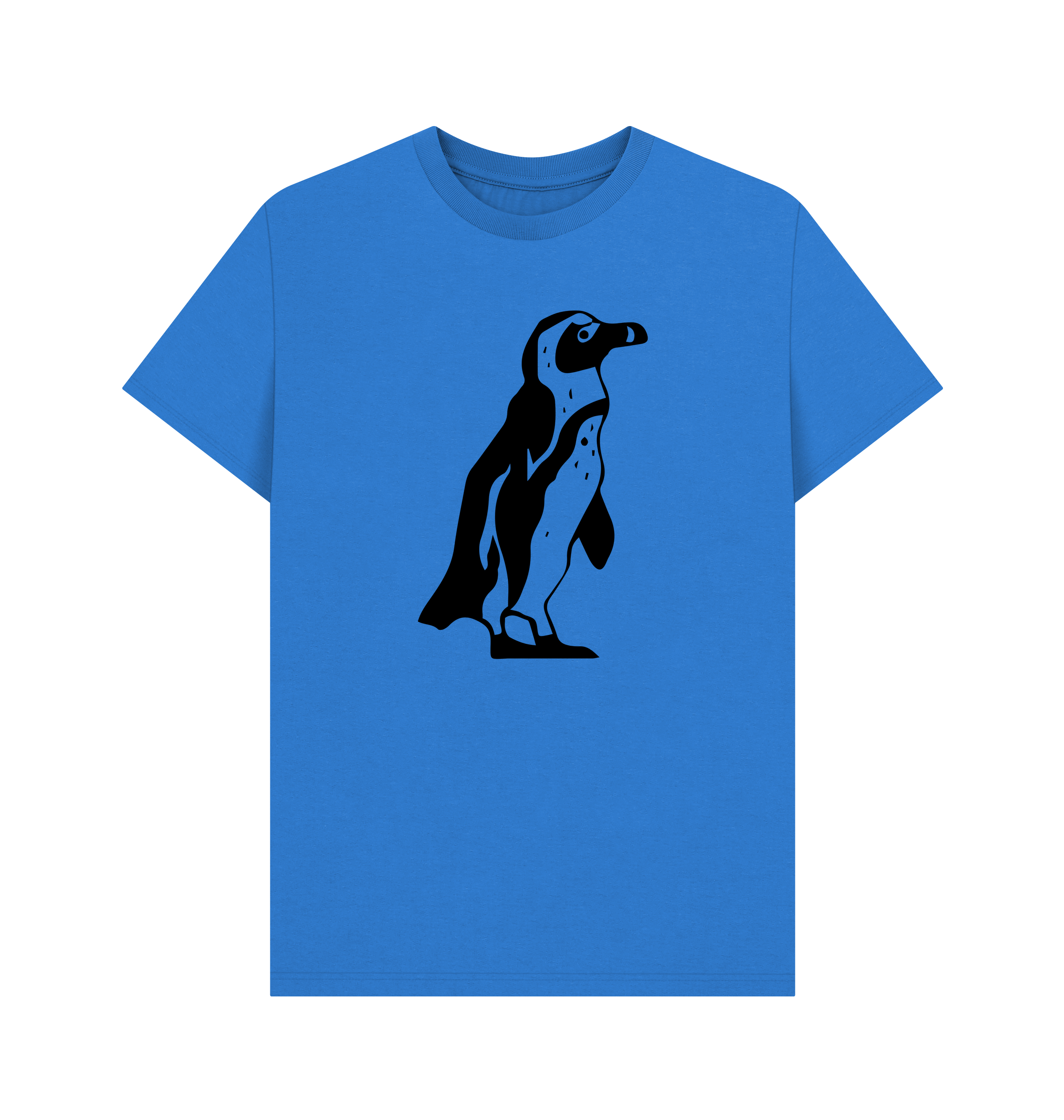 Bright Blue Printed T-shirt Front