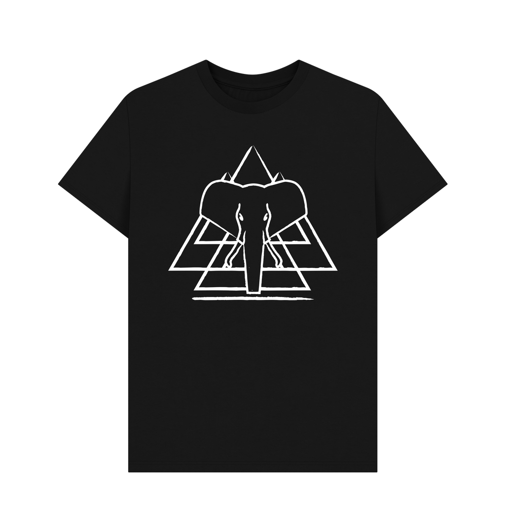 Black Printed T-shirt Front