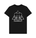 Black Printed T-shirt Front