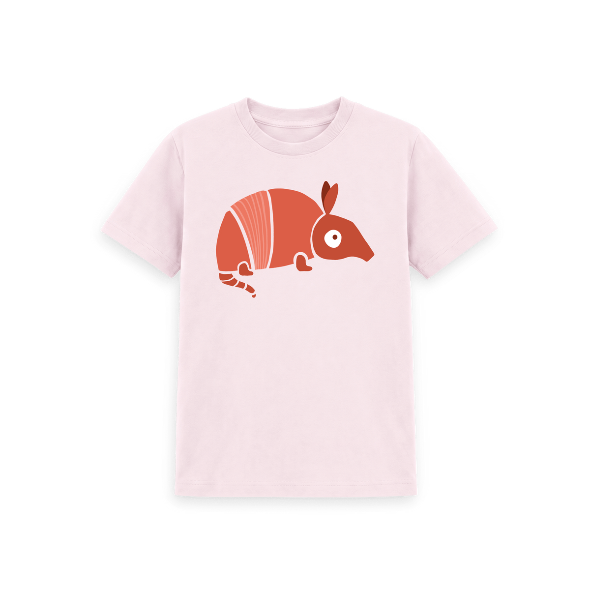 Pink Printed Kids T-Shirt Front
