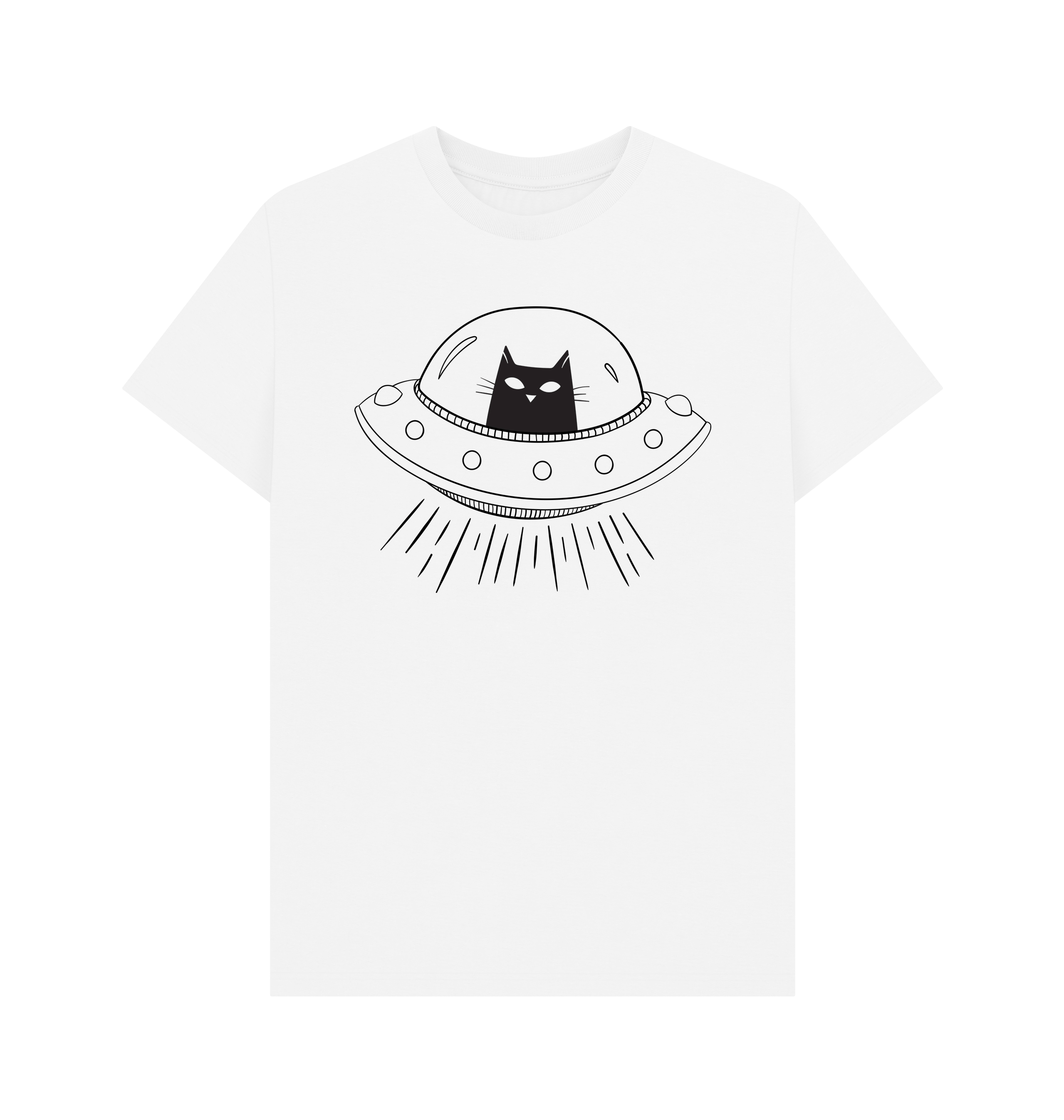 White Printed T-shirt Front