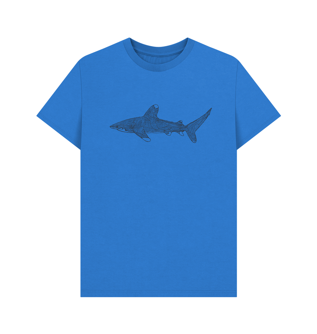 Bright Blue Printed T-shirt Front