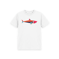 White Printed Kids T-Shirt Front