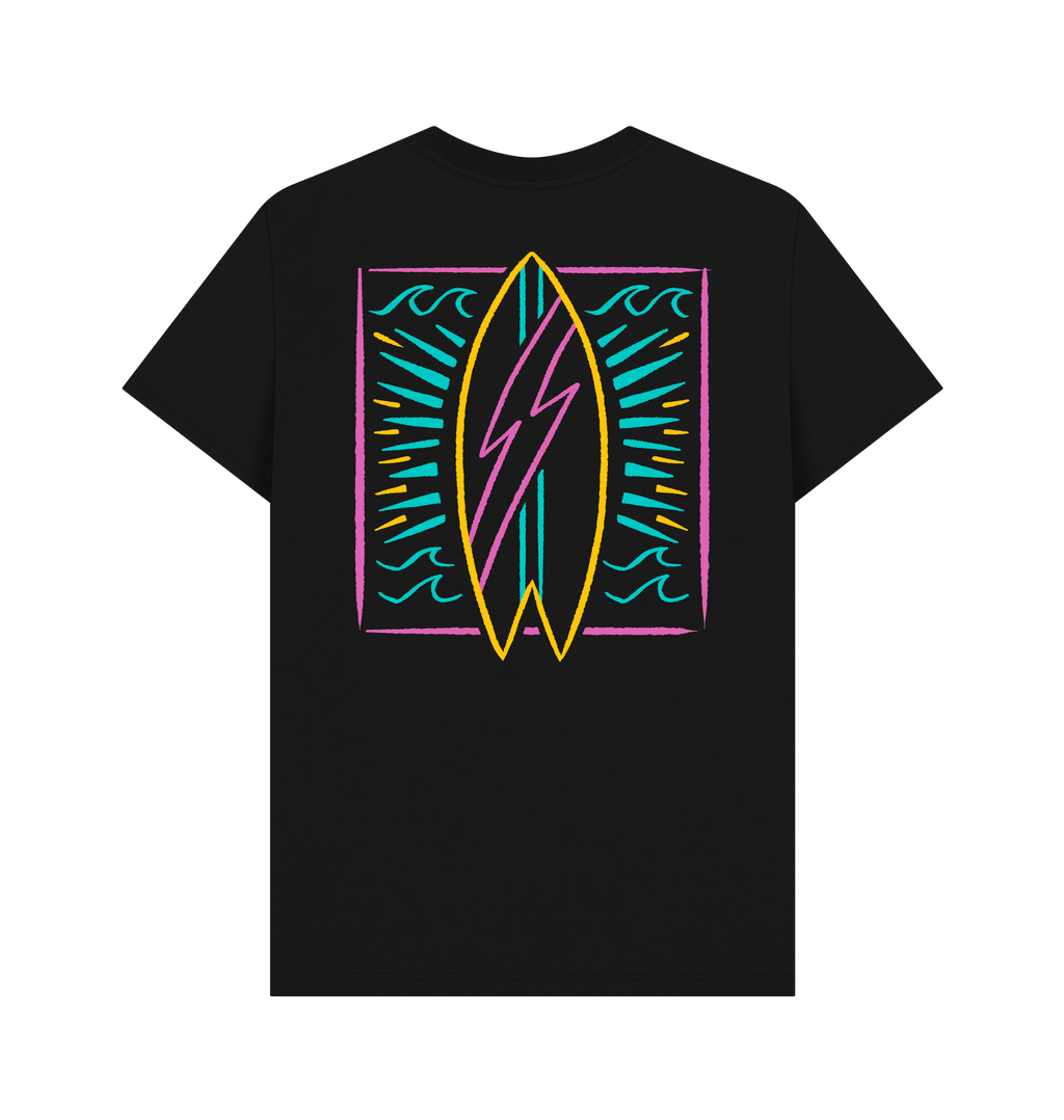 Black Printed T-shirt Back