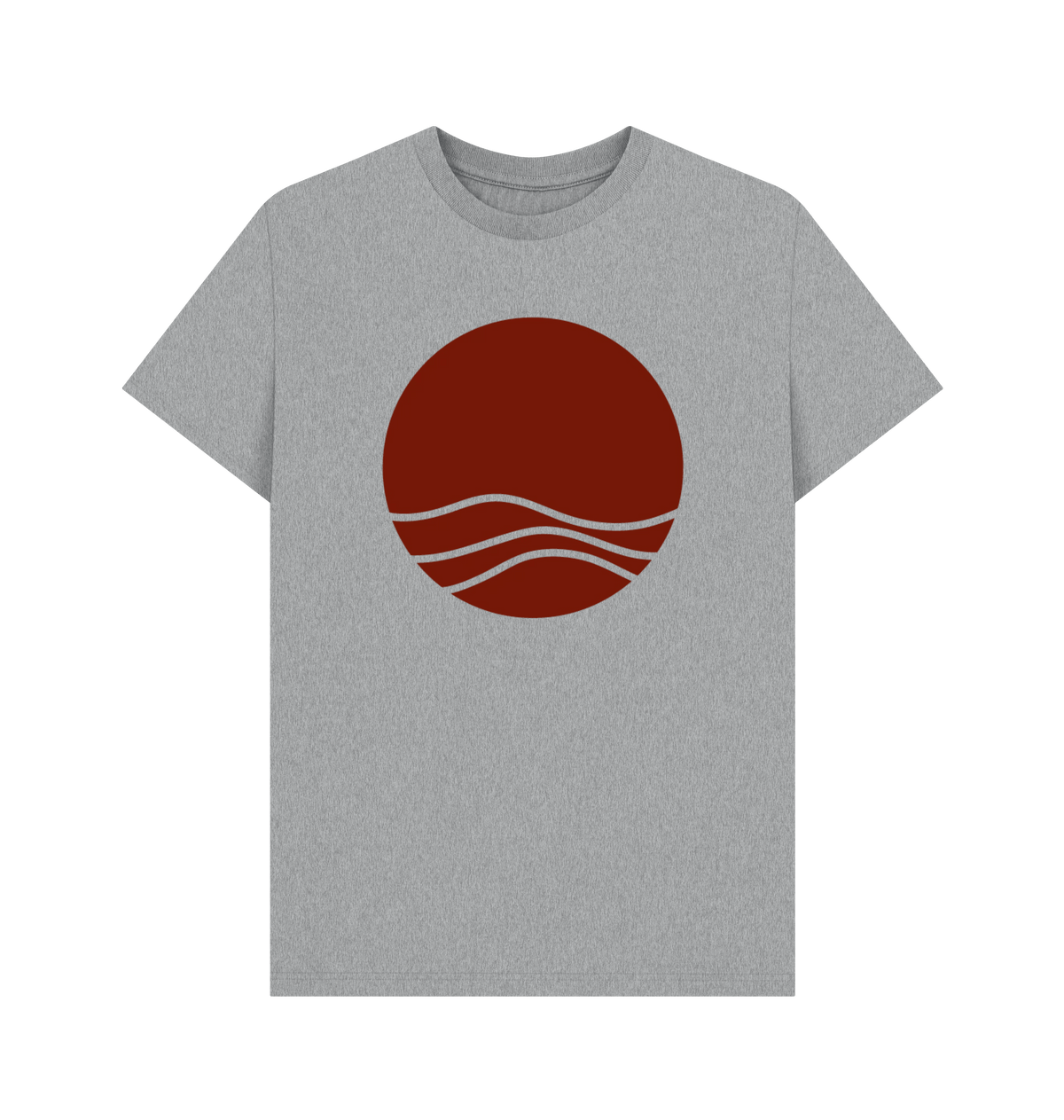 Athletic Grey Printed T-shirt Front