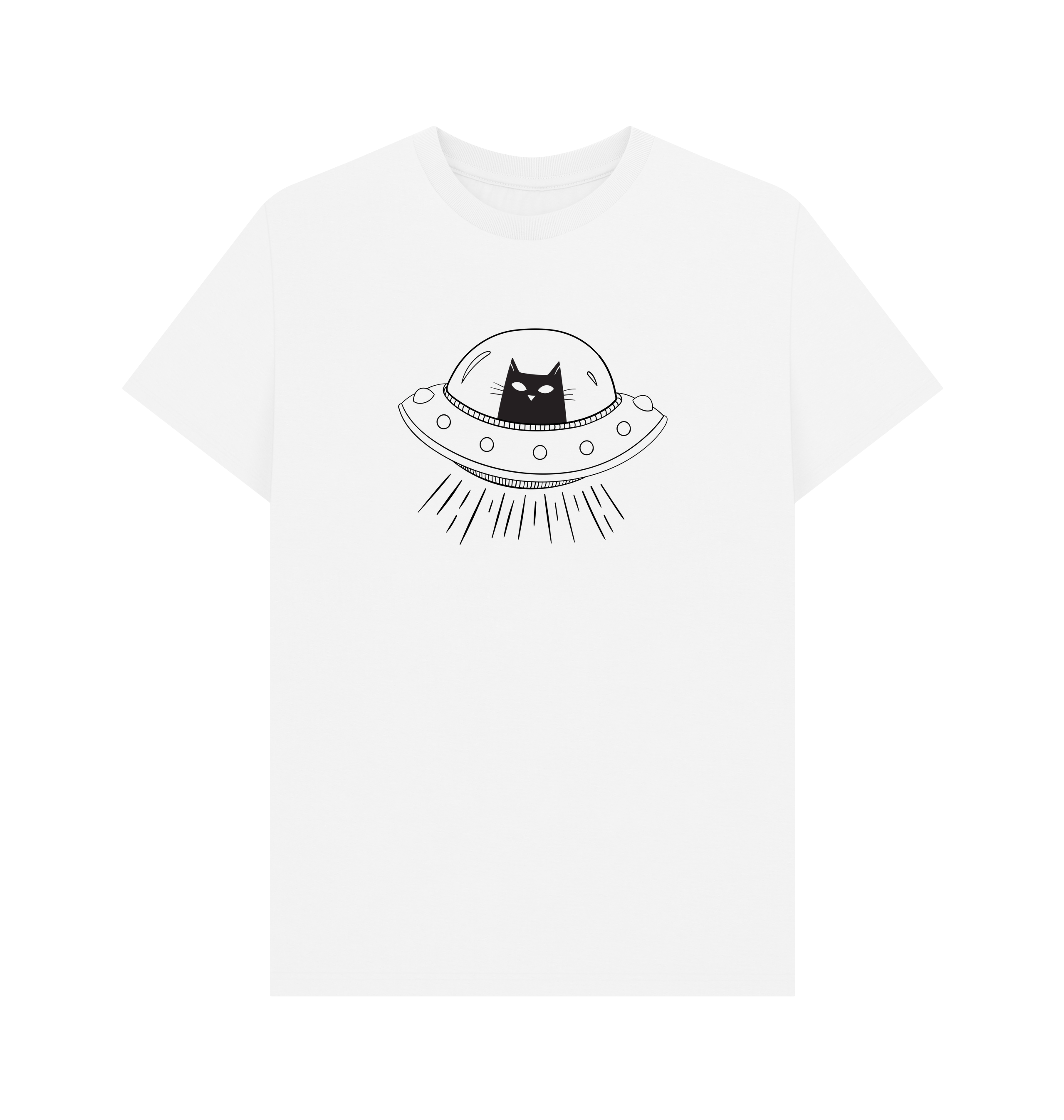 White Printed T-shirt Front