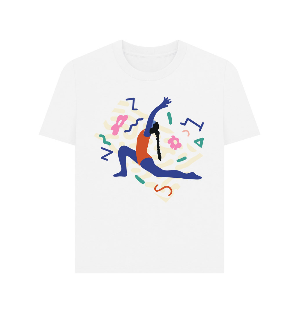 White Printed T-shirt Front
