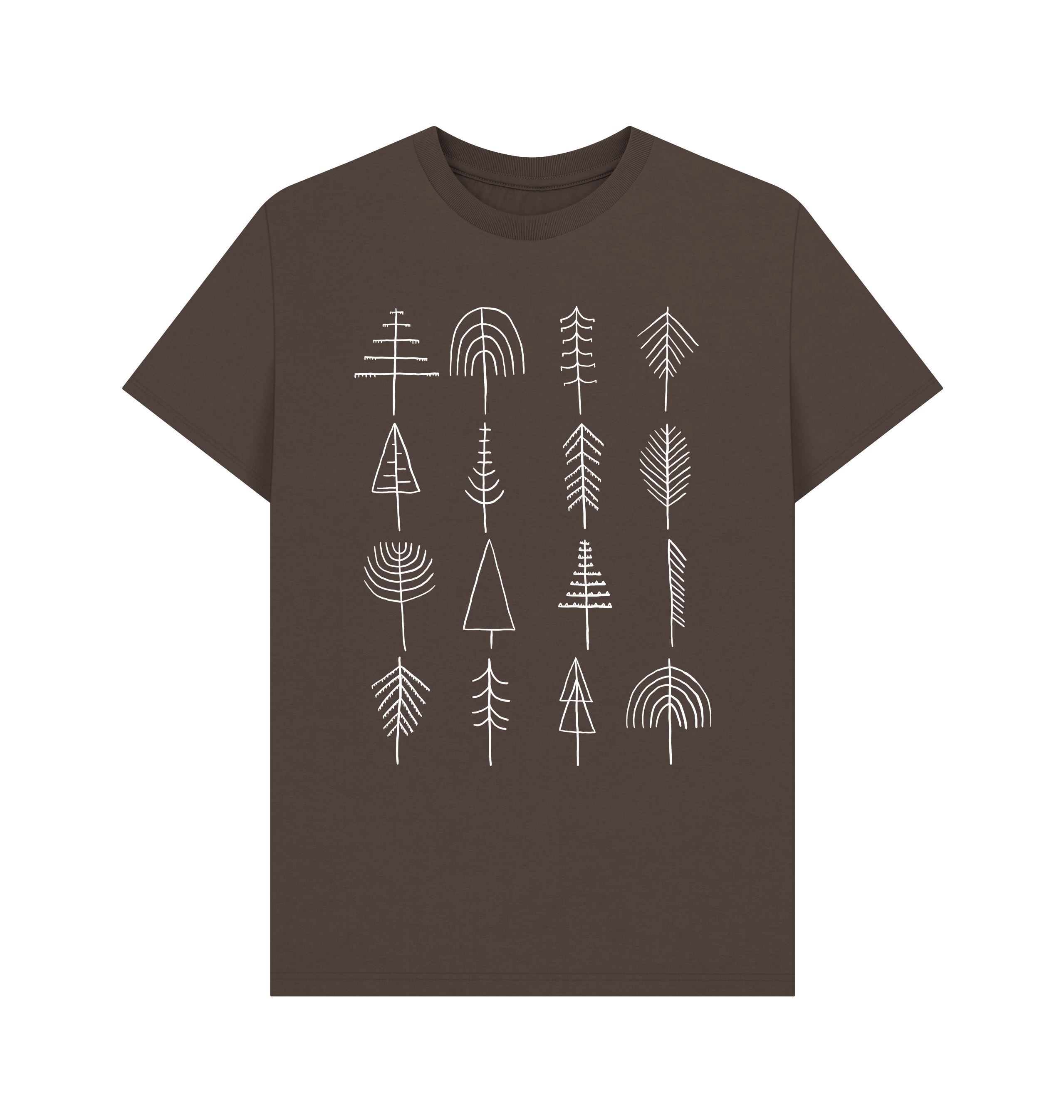Chocolate Printed T-shirt Front