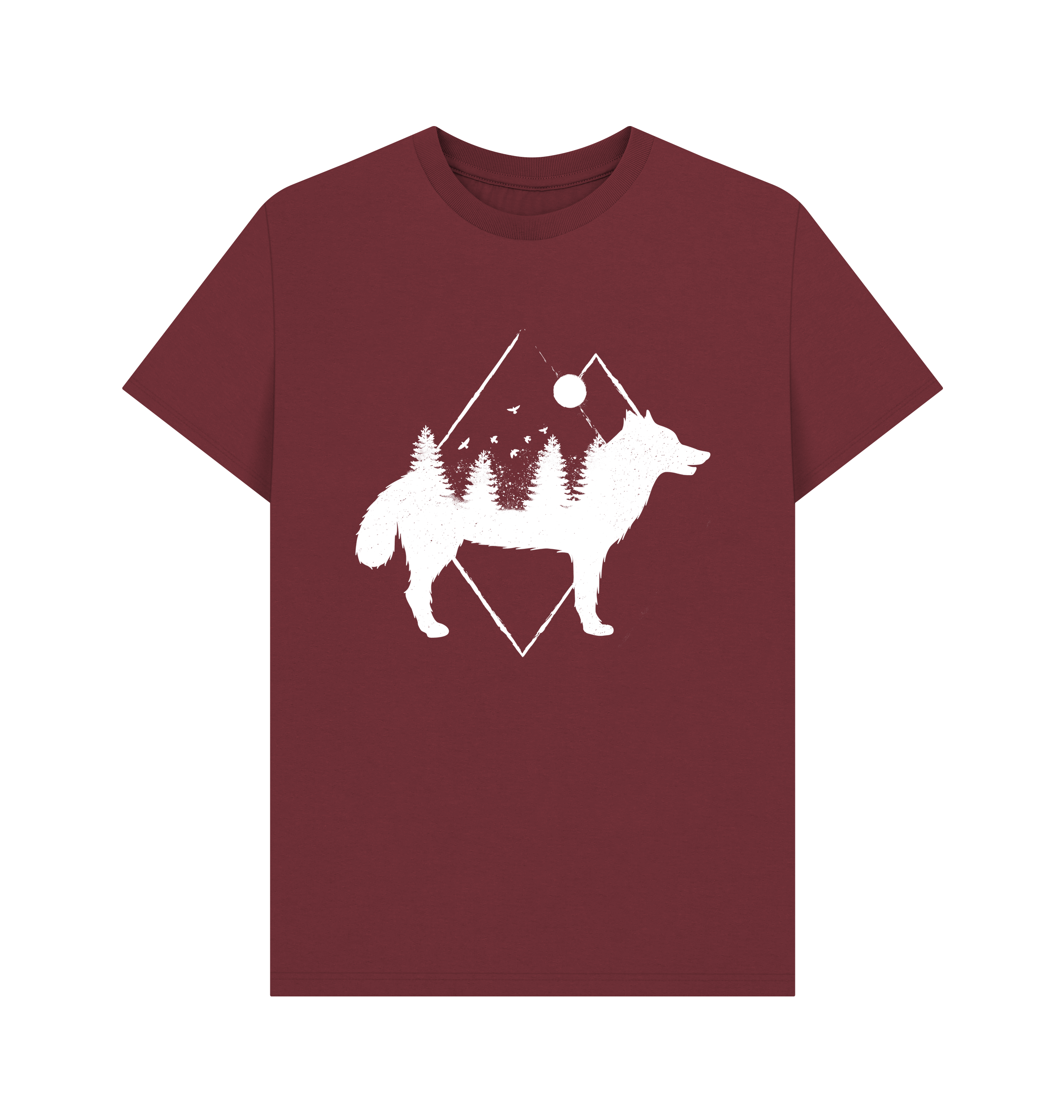 Red Wine Printed T-shirt Front