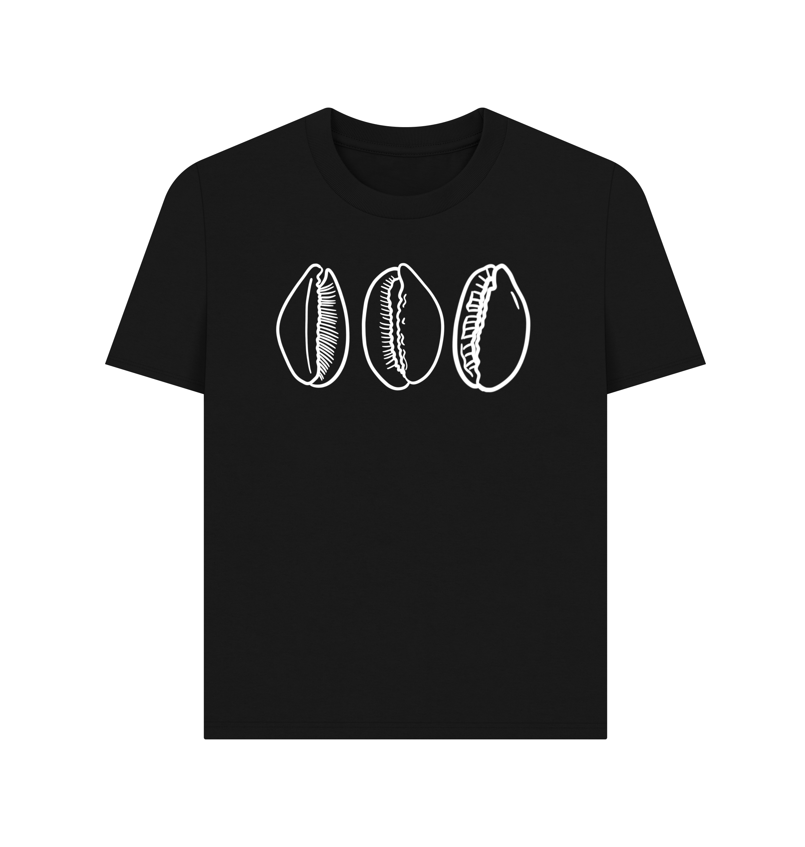 Black Printed T-shirt Front