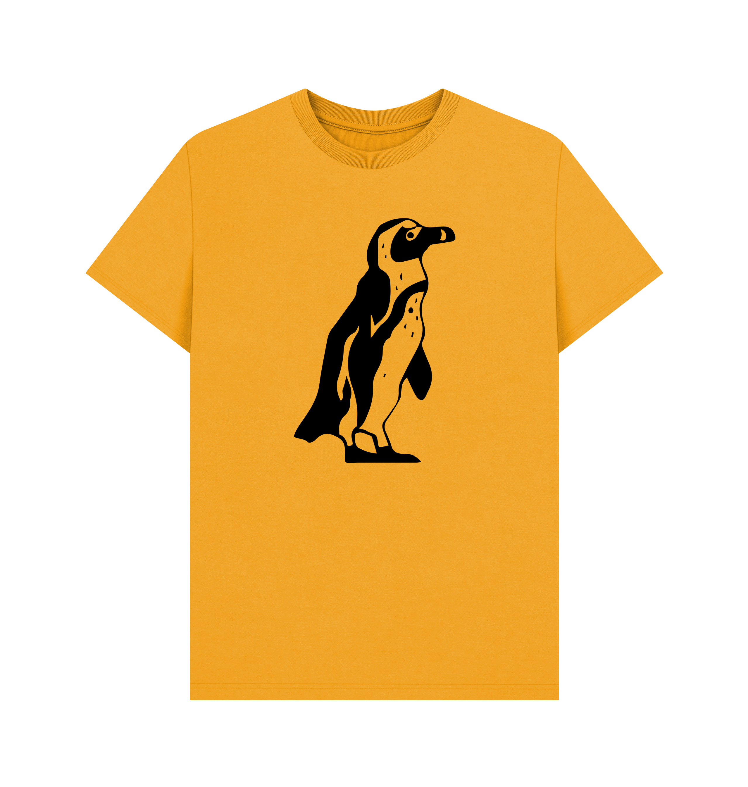 Mustard Printed T-shirt Front