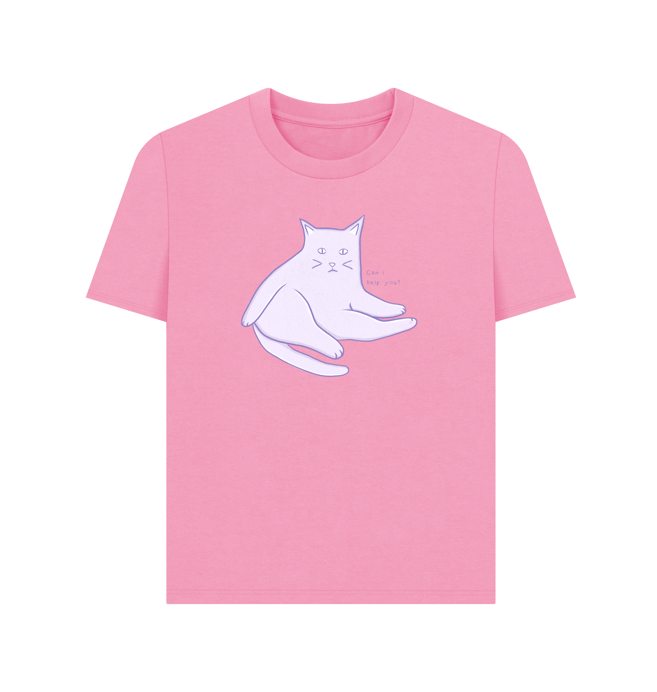Rose Pink Printed T-shirt Front