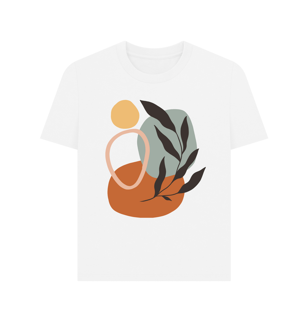 White Printed T-shirt Front