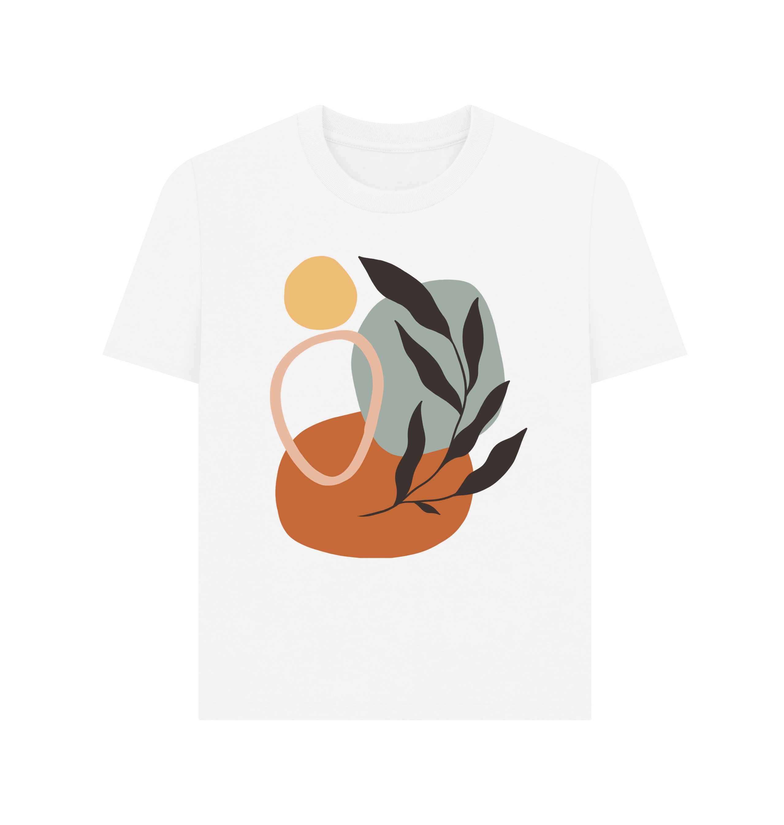 White Printed T-shirt Front