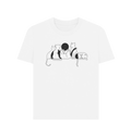 White Printed T-shirt Front